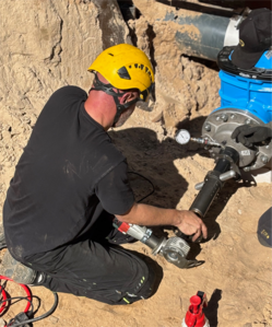 unter Druck anbohren