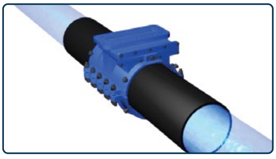 Absperrschieber unter Druck sicher einbauen: Bohrer abnehmen