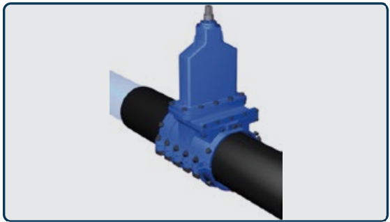 Nachträglich Schieber in Netz integrieren.